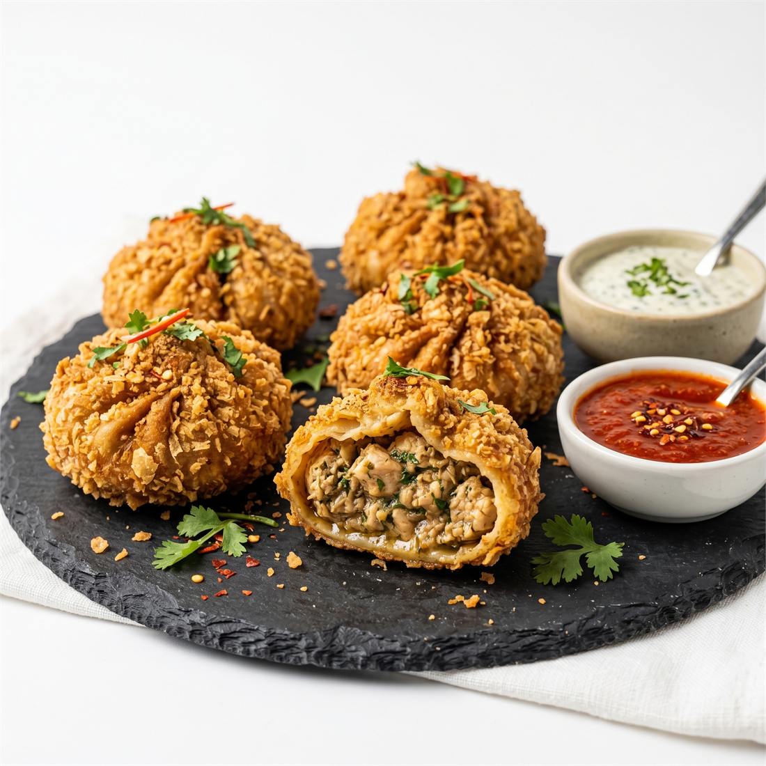 Chicken Kurkure Momo